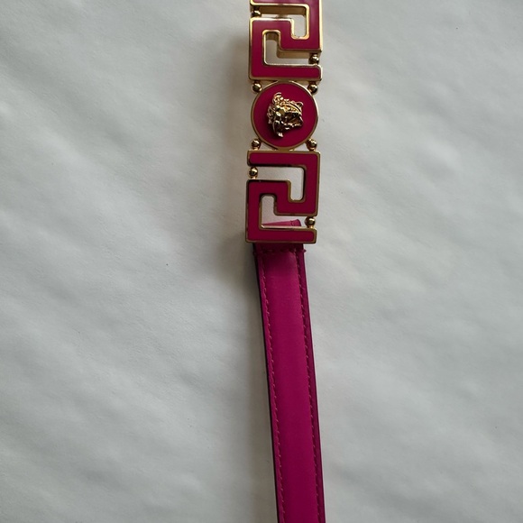 Versace Glossy Pink Leather Accessory - Picture 3 of 13